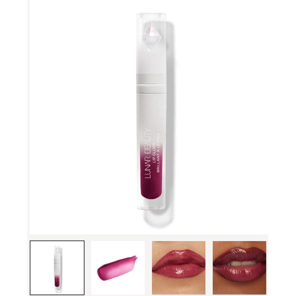 New Lunar Beauty Lip Gloss Jewel Full Size .10 Oz